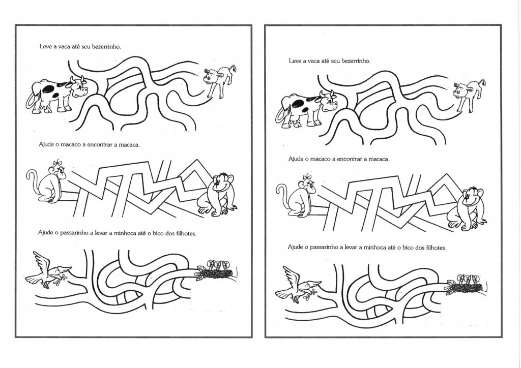 EDUCAÇÃO INFANTIL LABIRINTO FOLHA 1