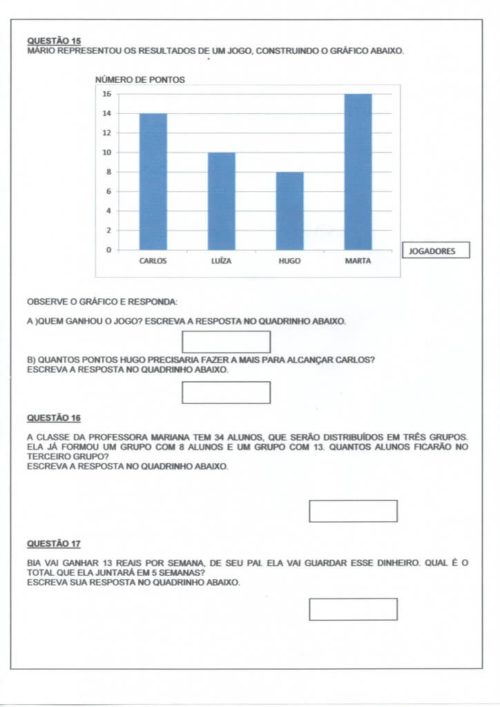 Avaliação Matemática-Gráficos Sistema Monetário Tabelas-Folha 1