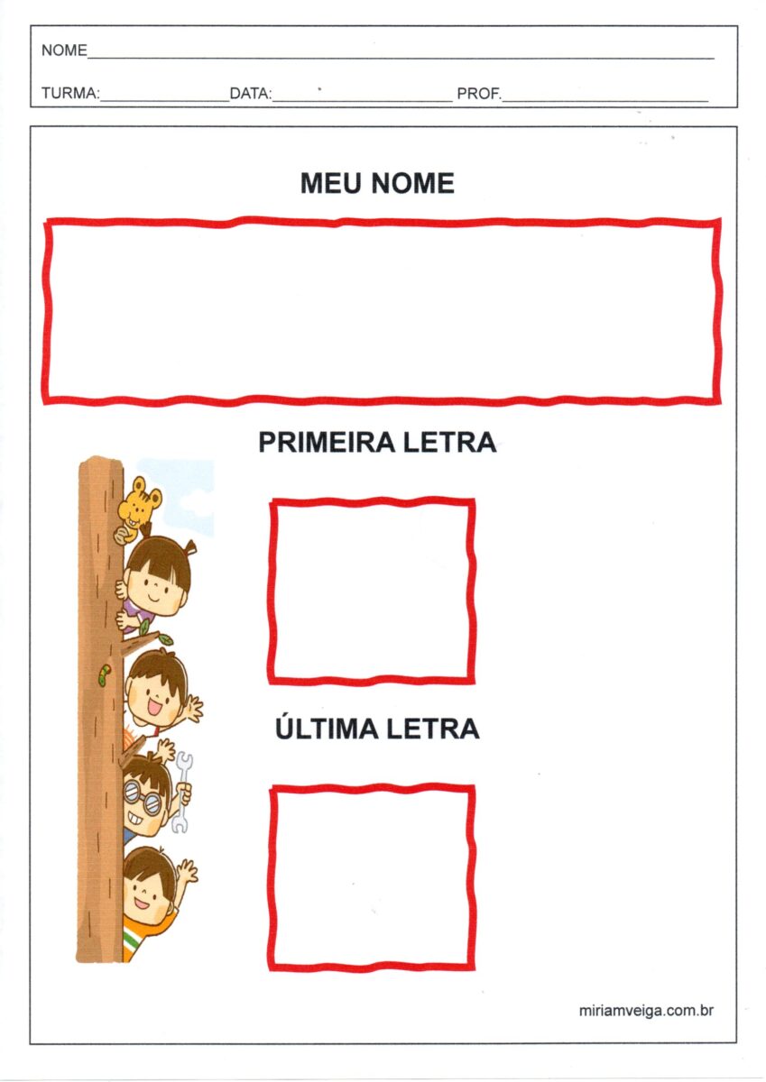 Meu nome 1-Escrever as palavras