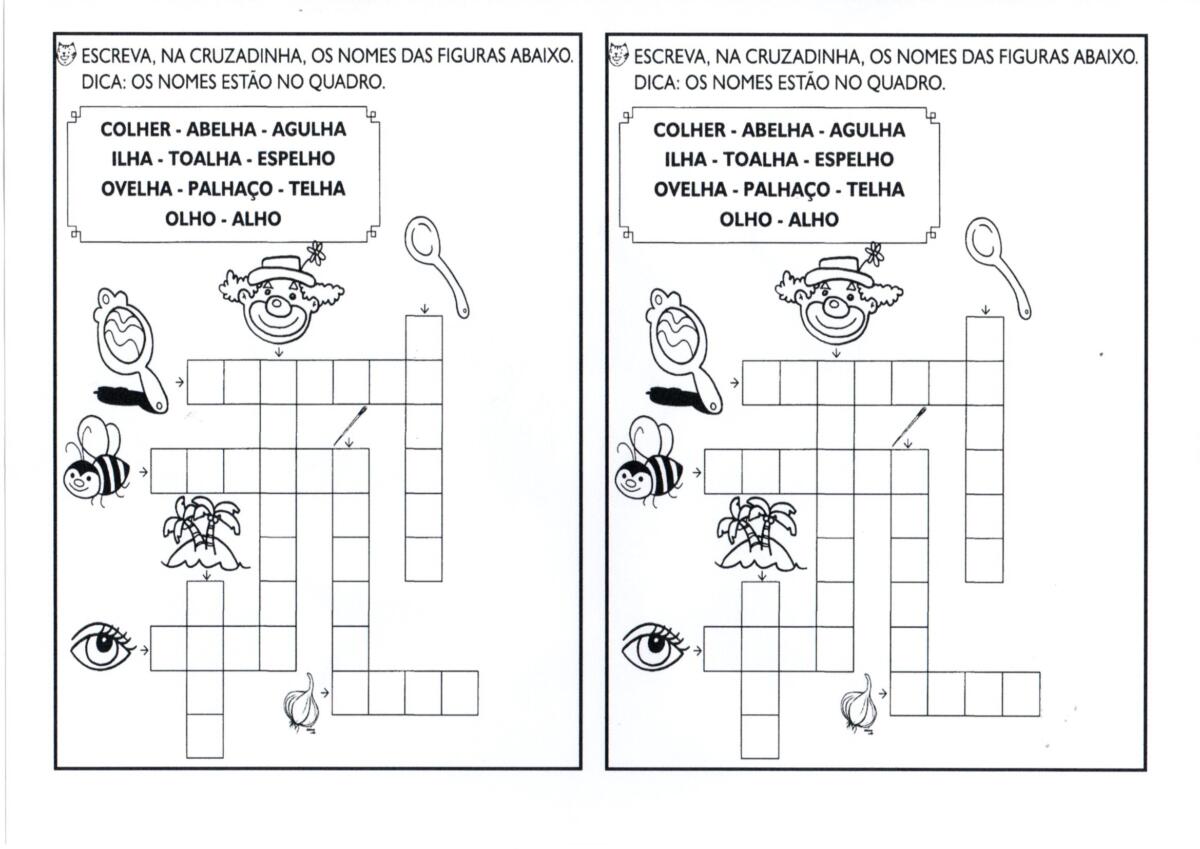 Dificuldade Ortográfica LH-Cruzadinha