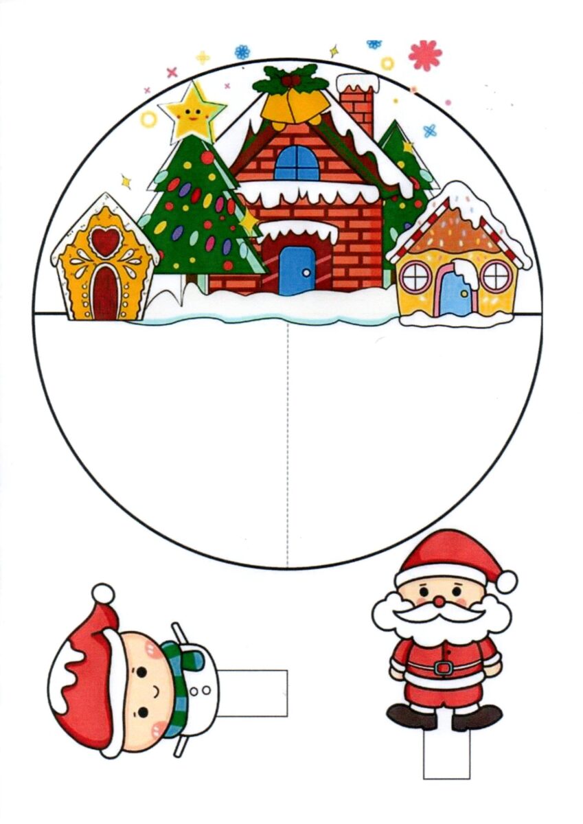 Enfeite de natal para colorir duende 1-modelo