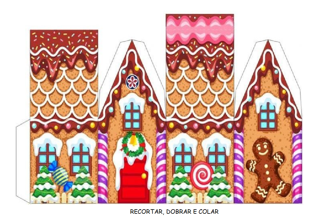 Atividade de Natal-Casinha de Natal para montar