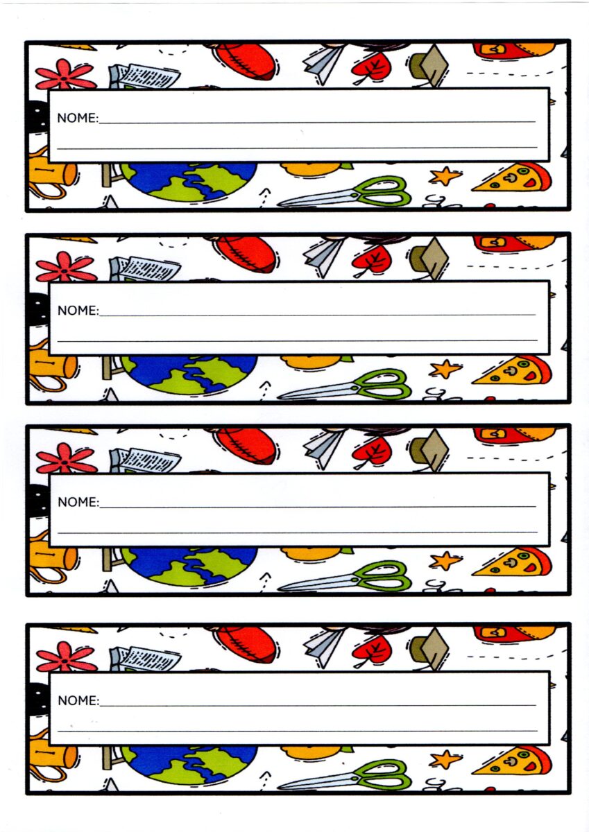 Crachá escolar de mesa 2