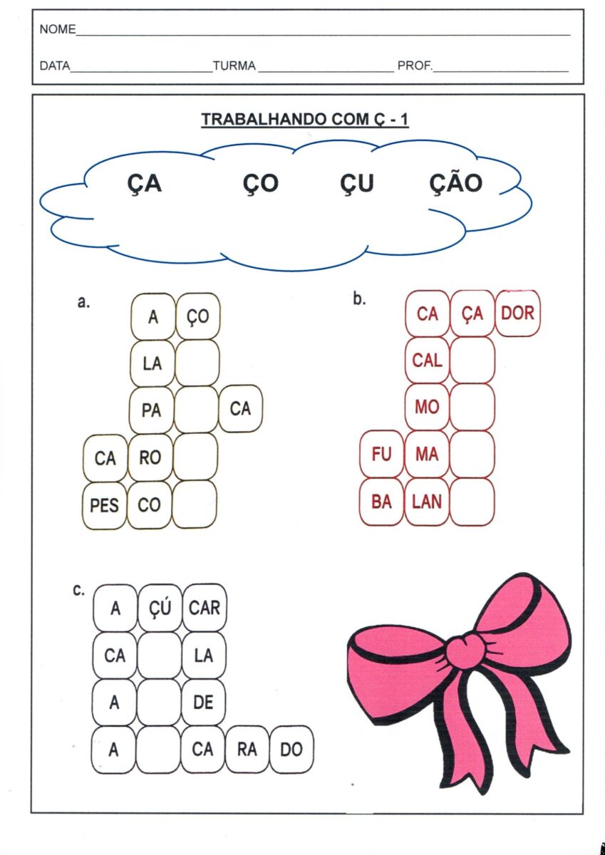 Ortografia Letra Ç-Parte 1