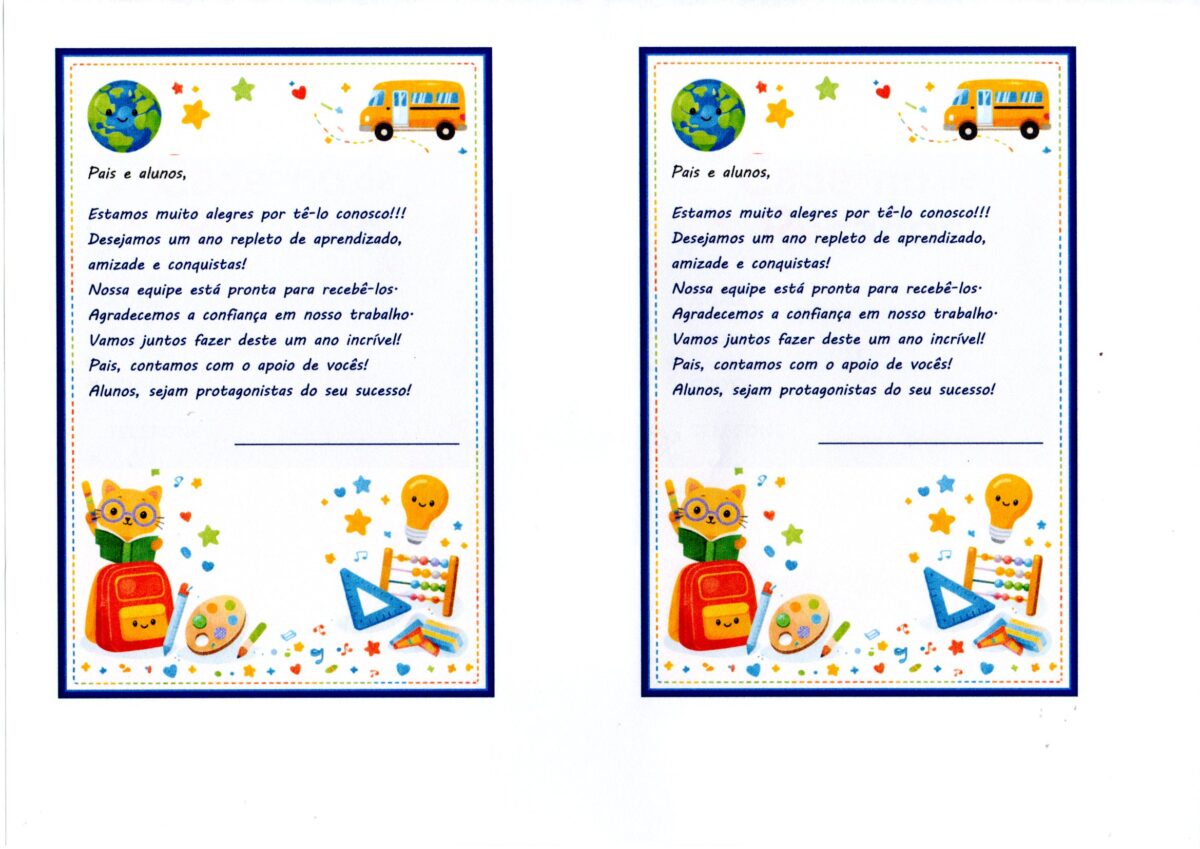 Mensagem de Boas-Vindas aos alunos 4
