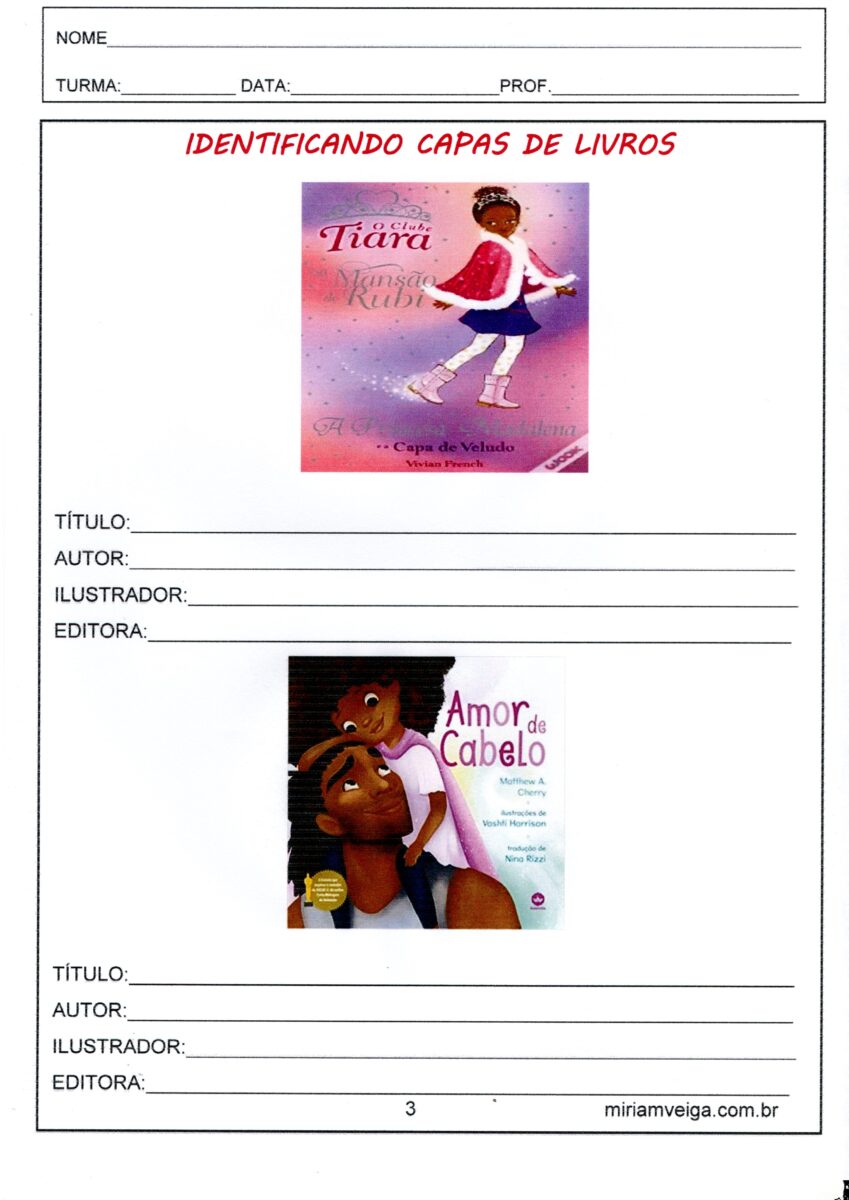 Identificando Capas de livros 3