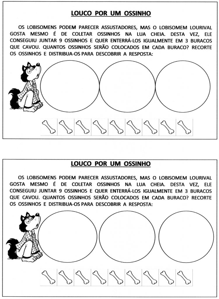 Situações-Problema Atividades de Matemática-Folclore-Folha 1