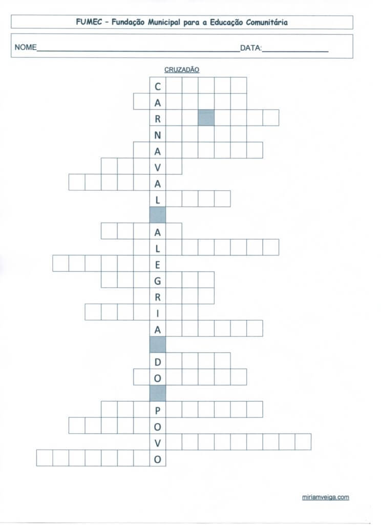 Atividades de Carnaval para EJA e EF-Parte 2-Folha 5
